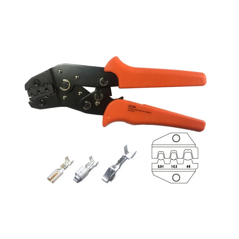 SN-28B 듀폰 크림핑 도구 플라이어, 0.1-1 mm2 유선 터미널 커넥터용, 페룰 크림퍼 와이어 도구 터미널 클램프 액세서리