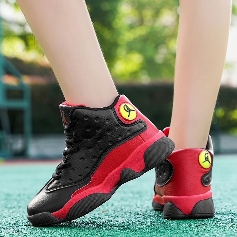 Autumn and Winter Children's Basketball Shoes Professional Practical Competition, Student Training Shock-Absorbing Sports Shoes