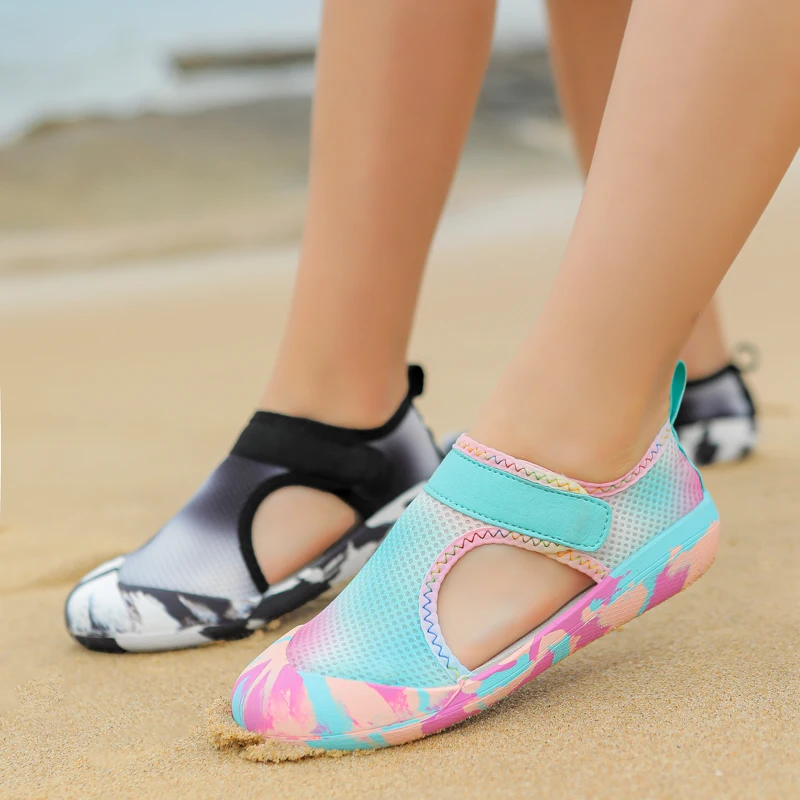 

Детские кроссовки для дайвинга, серфинга, катания на лодках, плавания, пляжа, спортивная обувь для прогулок, детская обувь для босиком цвета морской волны, быстросохнущая обувь для мальчиков и девочек