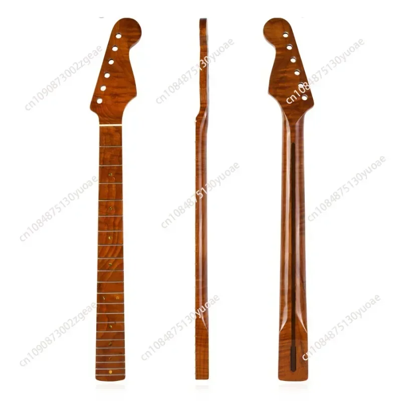 21 frets, beef bone pillow, tiger roasted maple, guitar handle, neck, suitable for ST Strat