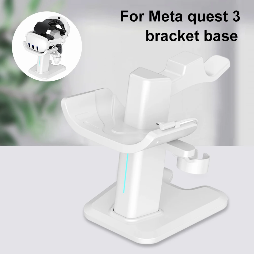 

VR Gaming Headst Rack Headset Charging Dock Space Saving VR Headset Controller Display Bracket for Meta Quest 3
