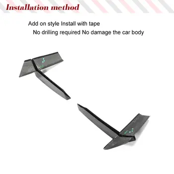 適用於Audi RS6 RS7 兩廂四門 2020-2021 年乾碳纖維汽車前保險桿進氣口裝飾條前擾流板風刀賽車車身套件 8 最佳銷售 奧迪RS6車身套件 - №3