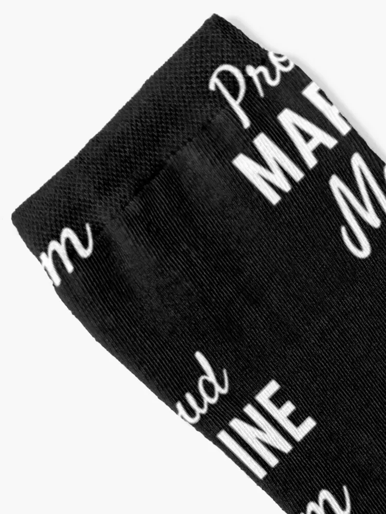 Proud Marine Mom Socks cartoon soccer anti-slip basketball hip hop Designer Man Socks Women's