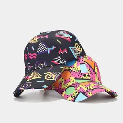 Spring/Summer Graffiti Baseball Hat Thin Fashion Soft Top Duck Tongue Hat Unisex Fashion Sunshade Duck Tongue Cap