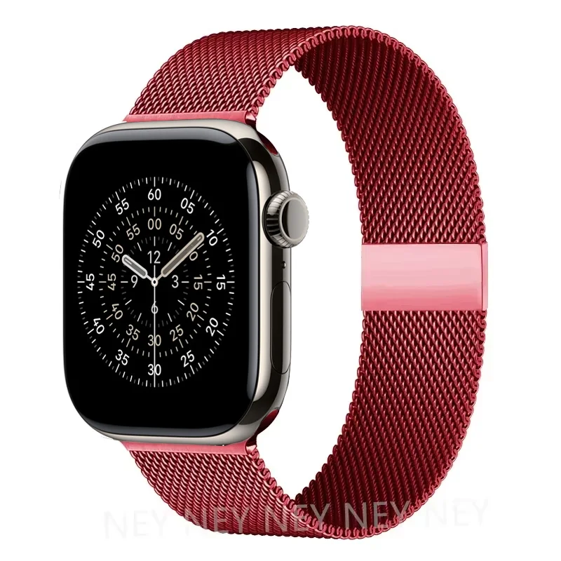 Milanaise-Schlaufenarmband für Apple Watch Band 11 46 mm 44 mm 40 mm 41 mm 42 mm 45 mm Armband iWatch Serie 10 8 7 6 5 4 SE 9 Ultra 3 49 mm