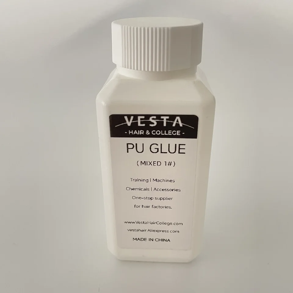 Pegamento PU en mini botella mezclado listo para extensiones de cabello con cinta, toupee, postizo 2