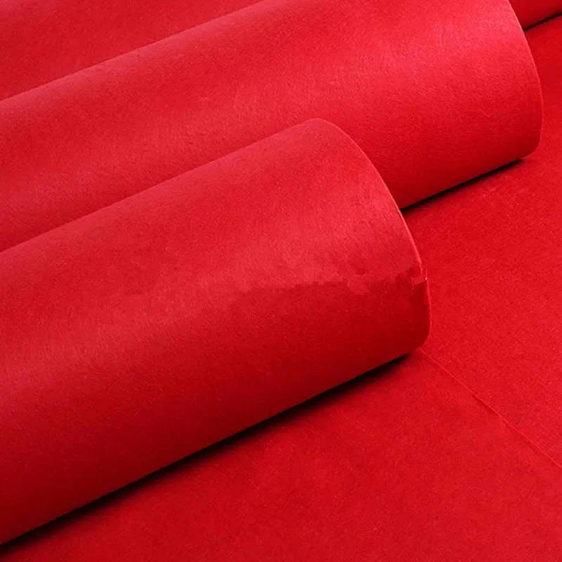 Travel Red Carpet Wedding Carpet Disposable Exhibition Carpet Wholesale Corridor Staircase Mats