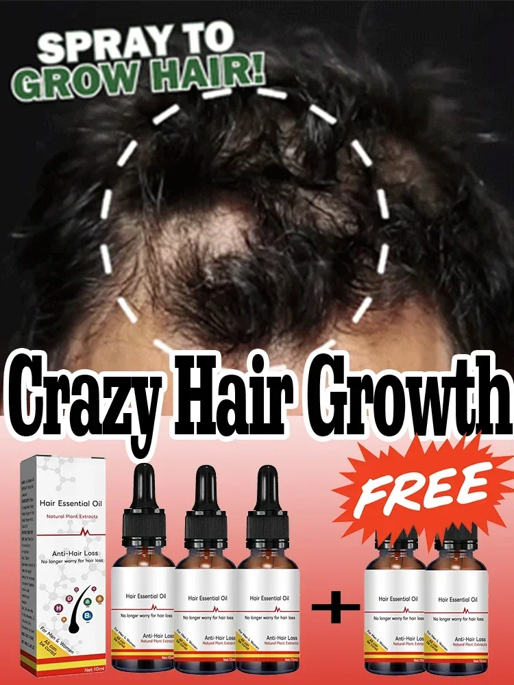 

Biotin Hair Growth Products for Man Women Anti Hair Loss Ginger Serum Fast Regrowth Oil