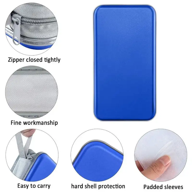 Media Storage Box 80 Capacity CD Case Holder Hard Plastic Storage DVD Case Zipper Portable CD Case Wallet CD/DVD Album - Image 4