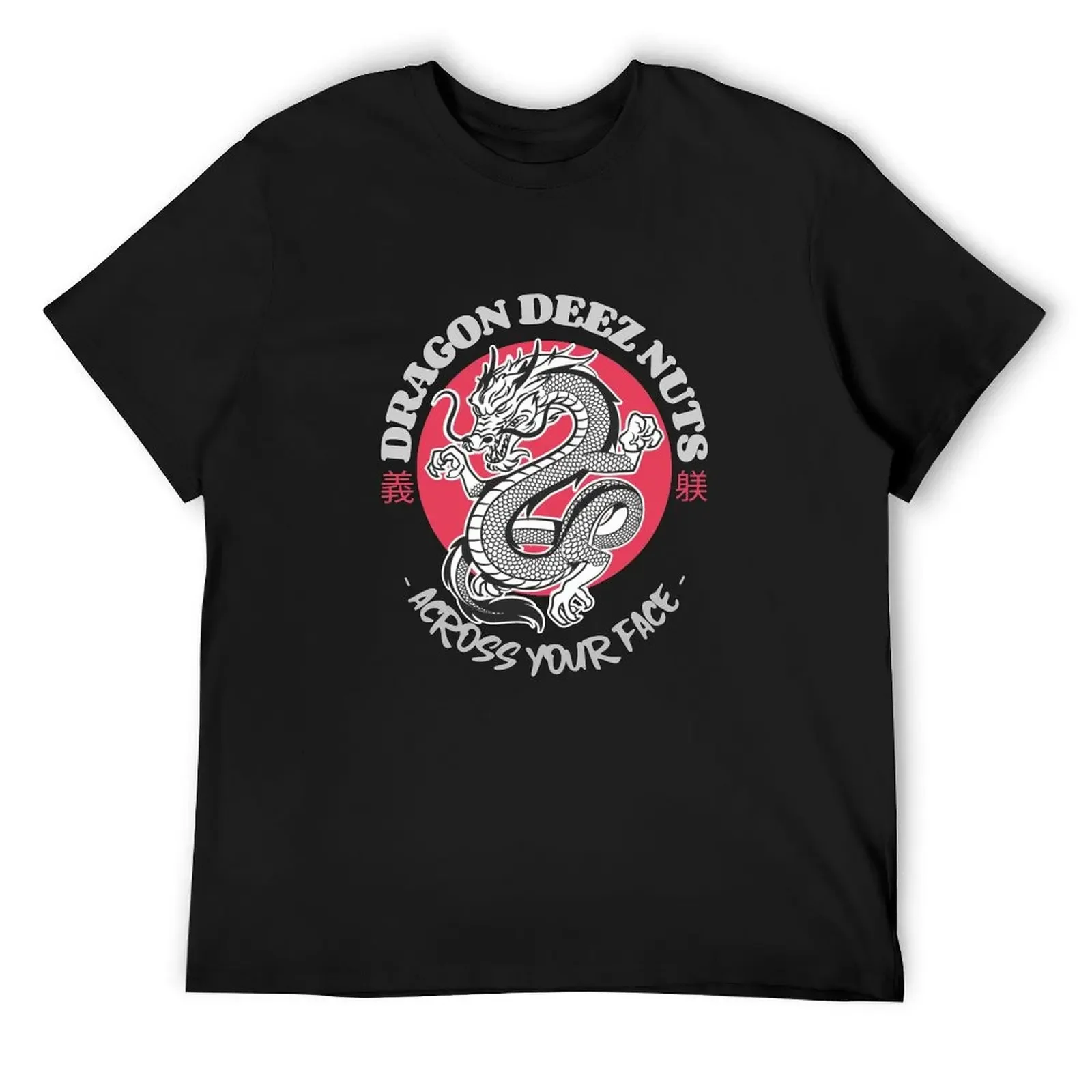 Dragon Deez Nuts Across Your Face T-Shirt blacks shirts graphic tee Aesthetic clothing tops mens big and tall t shirts