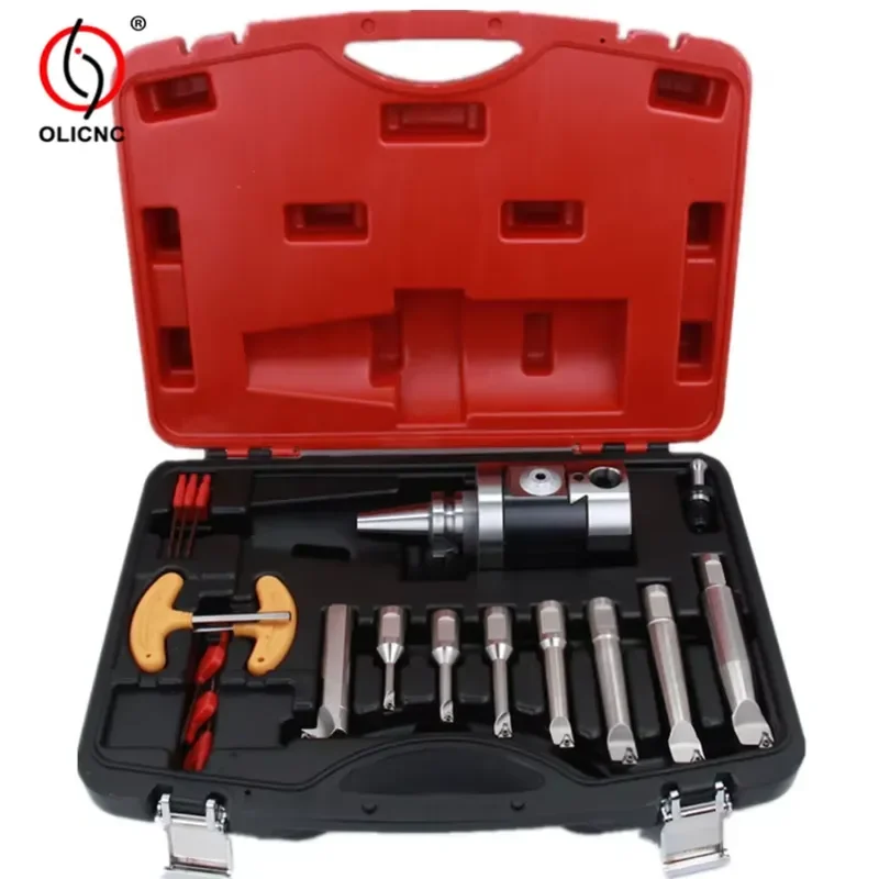 Hot Selling BT40 NBH2084 8Pcs Boring Head Set CNC Fine Boring Tool Kit for Milling Machine Machining