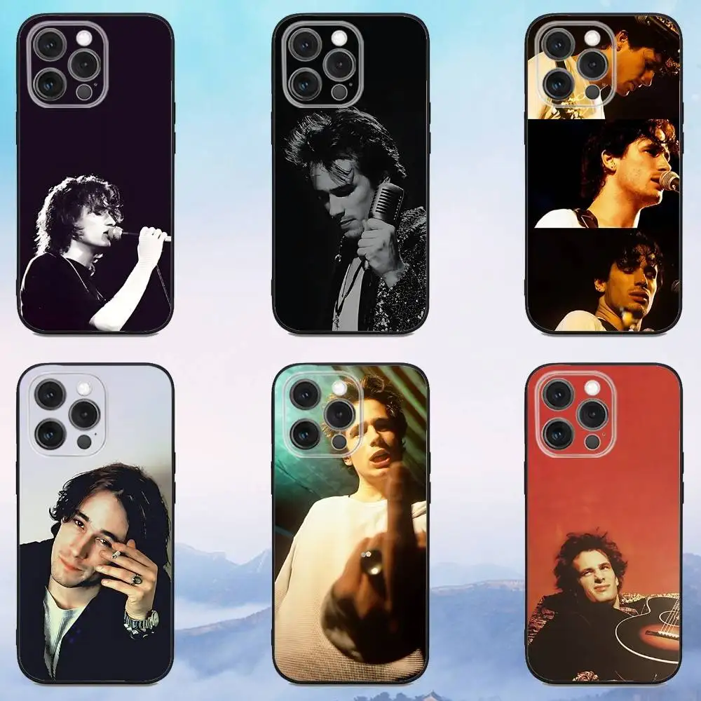 

J-Jeff Singer B-Buckley Phone Case For iPhone 17,16,15,14,13,12,Pro,Max,Plus,E,SE4,Air,Mini Black Soft Cover