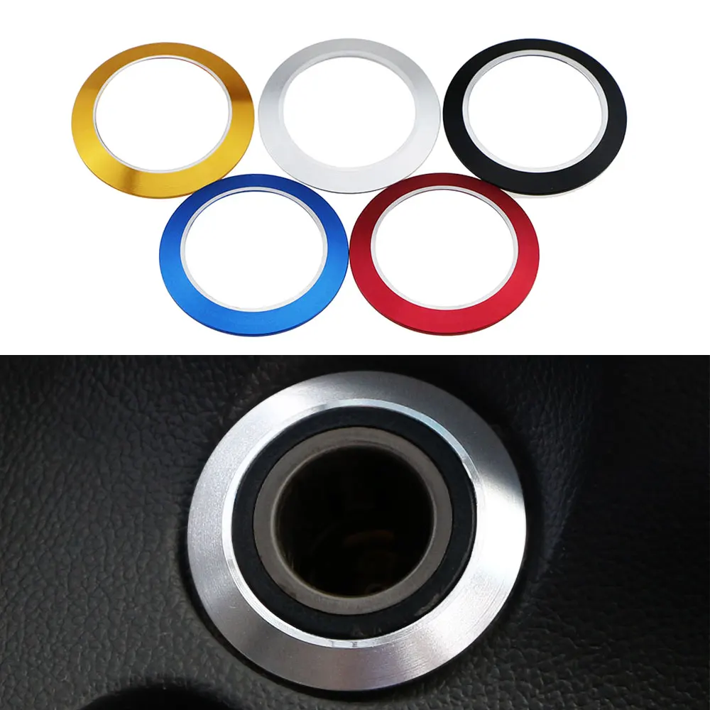 Car Cigarette Lighter Panel Decoration Circle Trim for Chevrolet Chevy Cruze Sedan Hatchback 2009-2014 Accessories