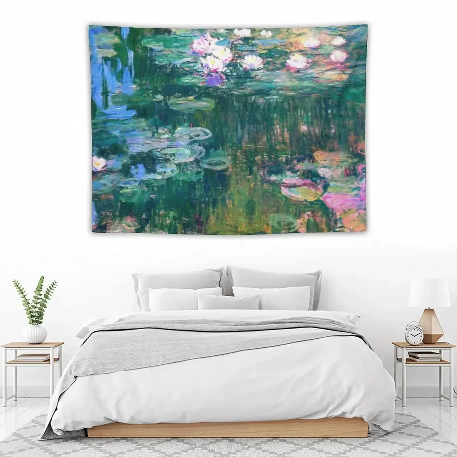 

Water Lilies monet Tapestry Anime Decor Aesthetic Room Decors Tapestry