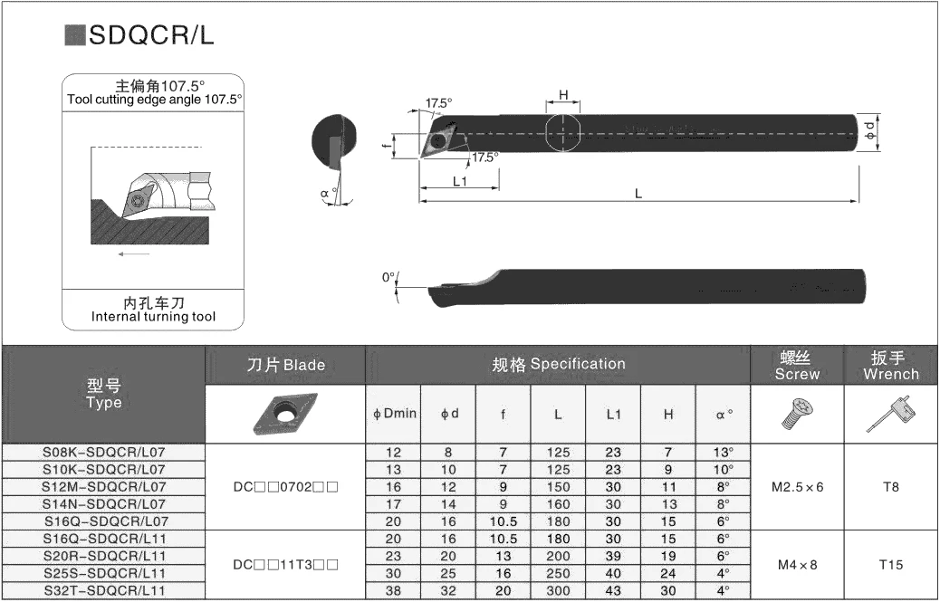 BEYOND S08K-SDQCR07 S10K-SDQCR07 S12M-SDQCR07 S10K-SDQCL07 S12M-SDQCL07 Suporte De Ferramenta Torno Interno 8mm 10mm 12mm SDQCR SDQCL