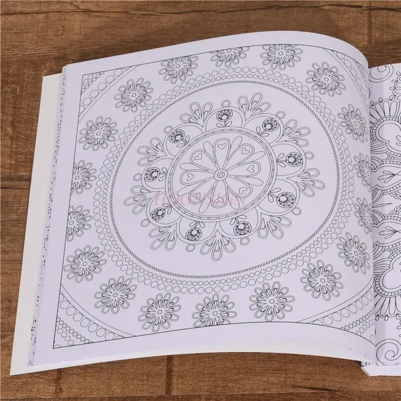Coloring Books for Adults, Reducing Stress, Filling Color, Painting, Psychotherapy Album