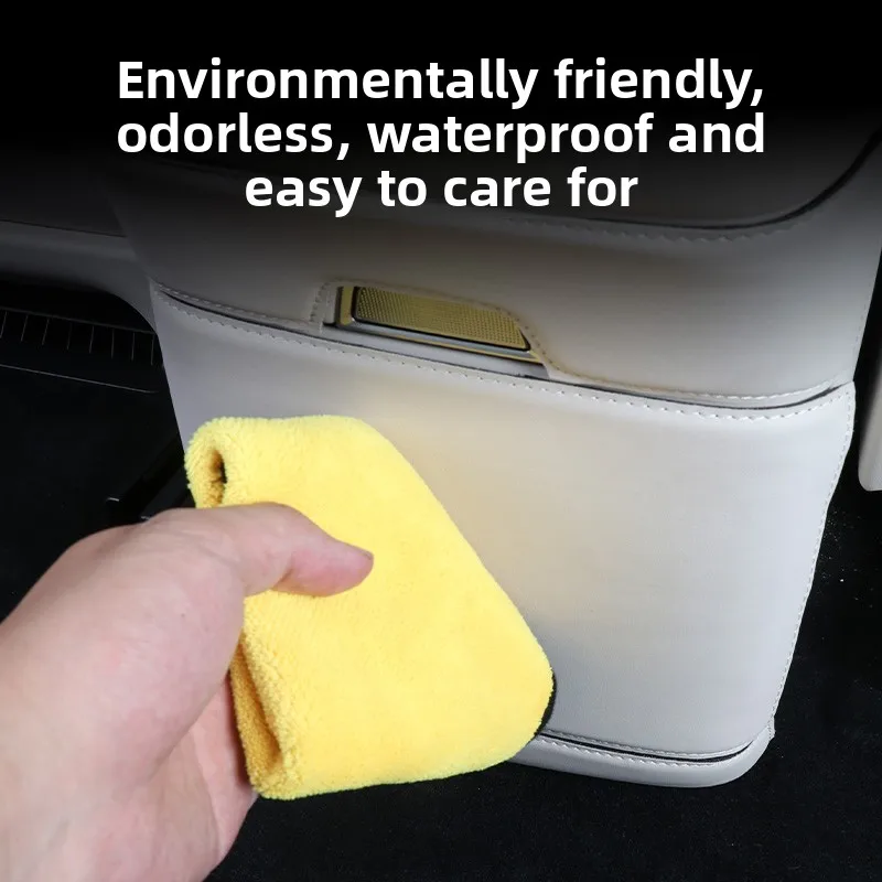 For STELATO S9 2025 Rear Seat Storage Box Kick Pad Anti-Kick Sticker Leather Dirt-Proof Mat Interior Modification Accessories