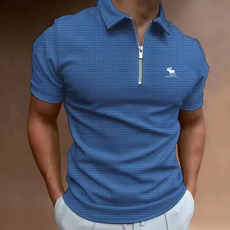 

2025 Summer Fashion New Versatile Men's Polo Shirt Sports and Leisure Collar