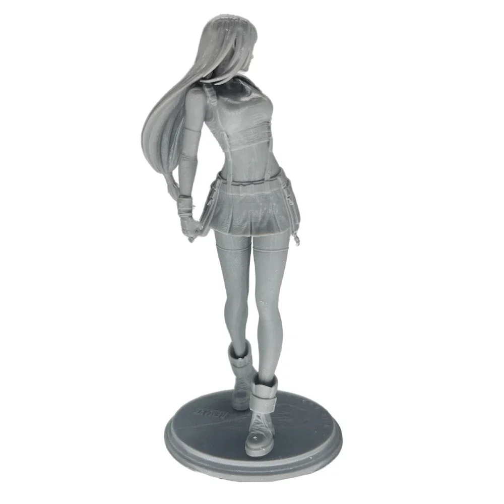 Tifa Anime Figure Miniature Statue 1:24 Resin Model Kit, Unpainted Plastic, A433