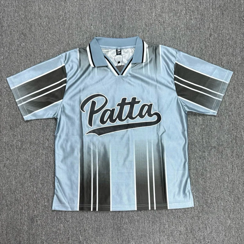 New High Quality Sporty Casual Patta Short Sleeved Summer Collar Men's Daily Wear PATTA T-shirts