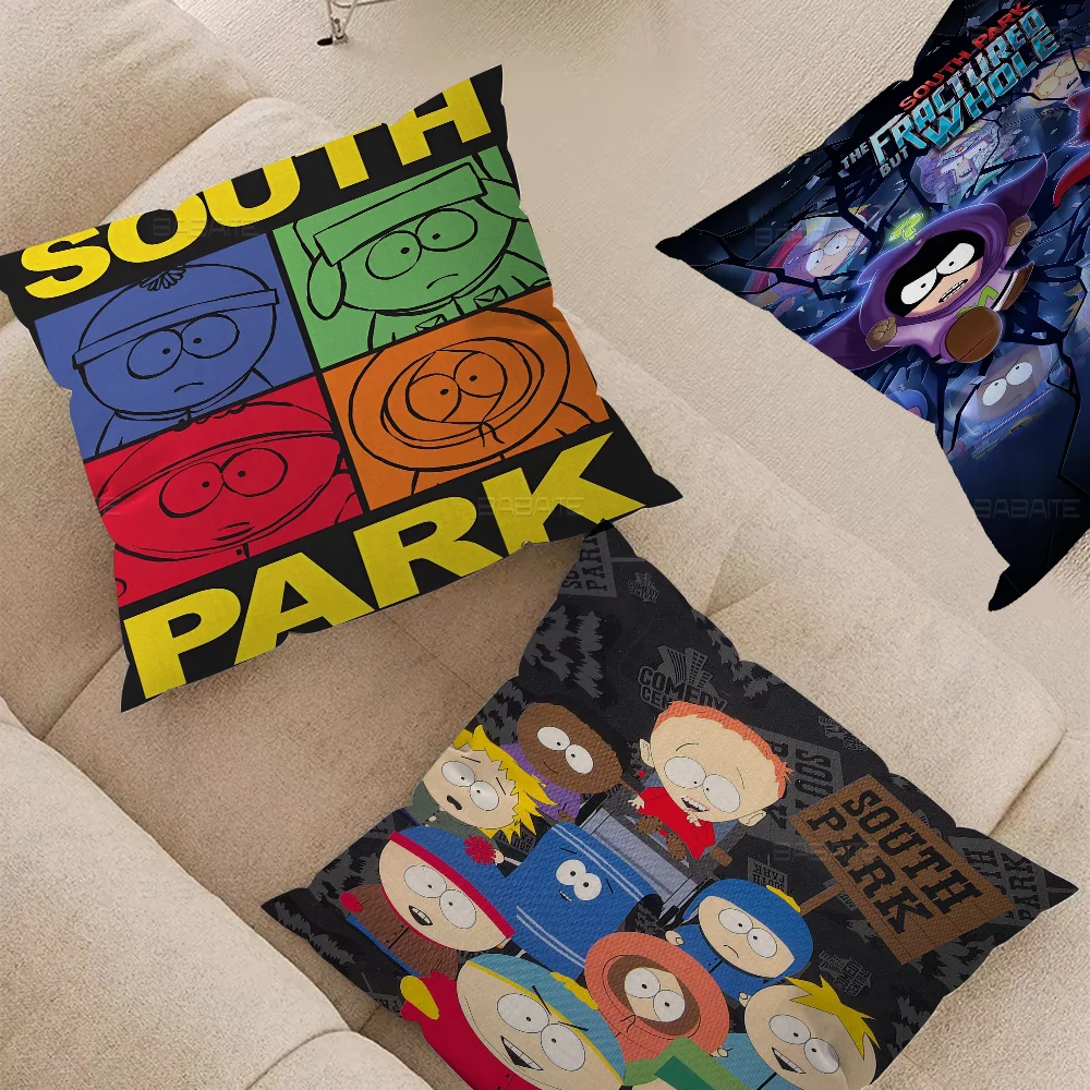 S-South Cartoon P-Parks Pillowcases Home Bedding Decorative Pillow Cover Wedding Super Soft Pillow Case