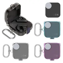Transparent Earphone Case Cover For CMF Buds Pro 2 TPU Protective Cover With Lock And Hook Wireless Buletooth Headphone Cover