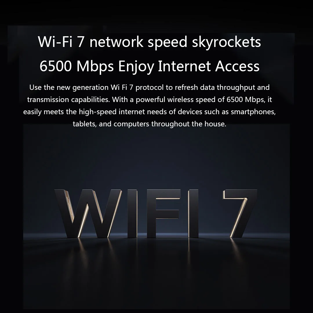 Imagem -06 - Mlo Roteador de Dupla Freqüência Wifi 6500mbps 2.5g Porta Ethernet 2.4 Ghz 5ghz Mesh Amplificadores de Sinal Independentes cn Xiaomi-be6500