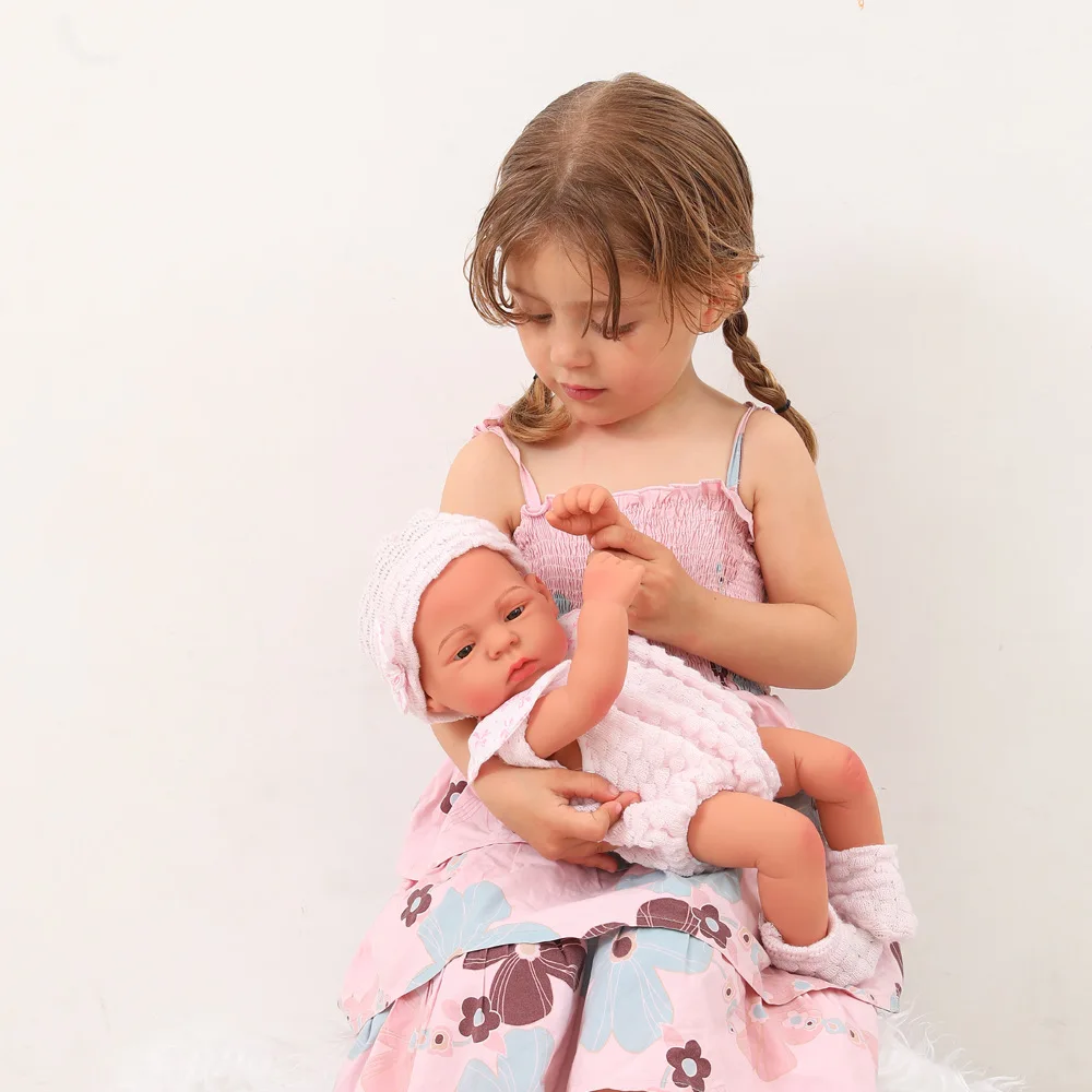 16inch 40cm Baby Dolls Girl Lifelike Reborn Dolls Full Body Vinyl Reborn Baby Doll Girl Doll Bebe Doll Toys Birthday Gifts