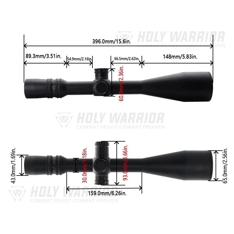 Imagem -03 - Holy Warrior-ffp Riflescope com Marcações Originais Completas Airsoft e Caça Nxs 5.522x56 30 mm Tube