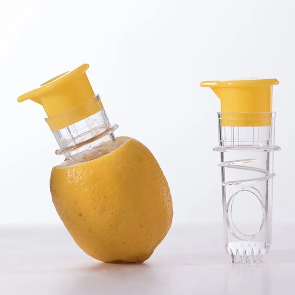 

2pcs Kitchen Gadgets Manual Lemon Juicer Plastic Spiral Design Lemon Filter Reusable Citrus Reamer Orange