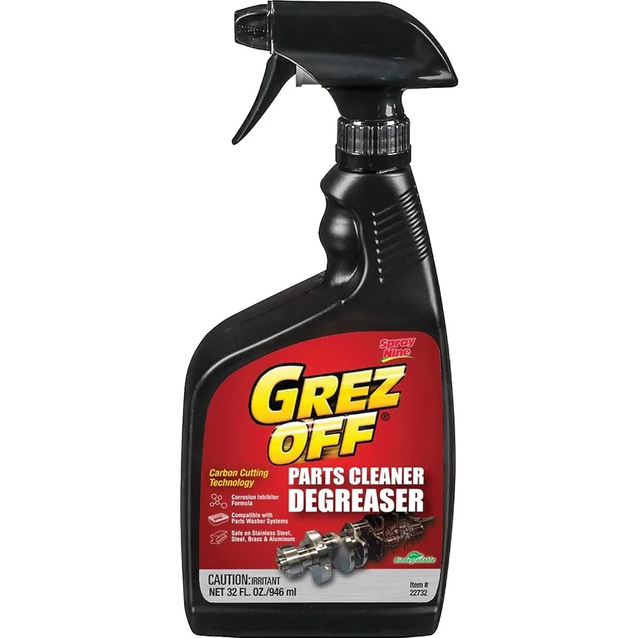 

Heavy Duty Degreaser for Industrial and Automotive Use: 32 oz. Spray Bottle Pack of 12 Effective Grease and Oil Removal in Manu