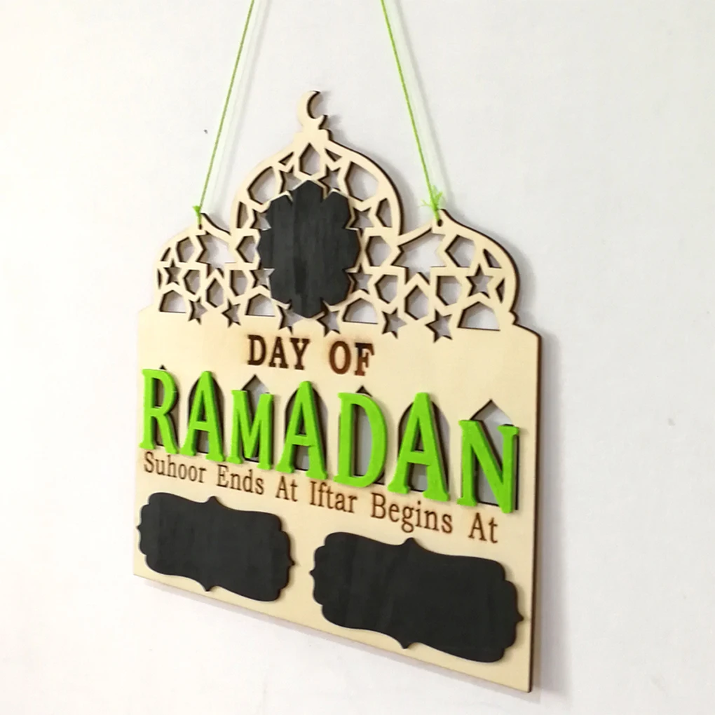 Ramadan Advent Calendar DIY Creative Message Board Handmade Practical Multipurpose Hanging Home Decoration Supplies