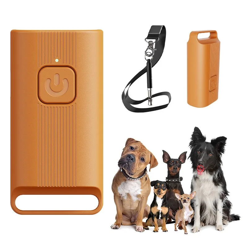 2 Packs of Mini Ultrasonic Bark Stoppers, Dog Training Whistles, Rechargeable Portable Dog Trainers