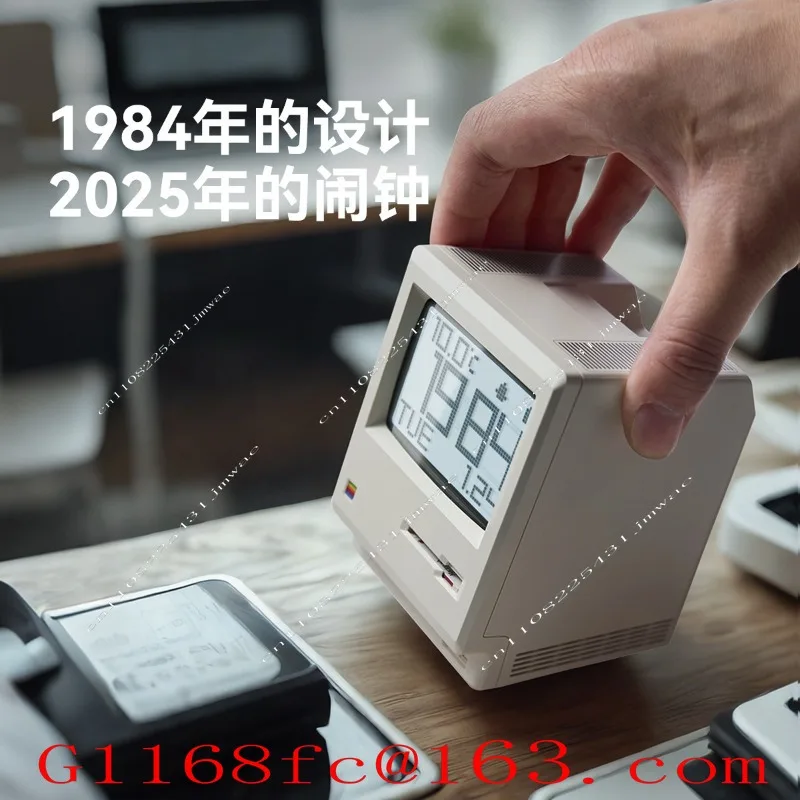 Macintosh Alarm Clock Retro Classic Shape Desktop Ornament Digital Clock Technology Sense New Product