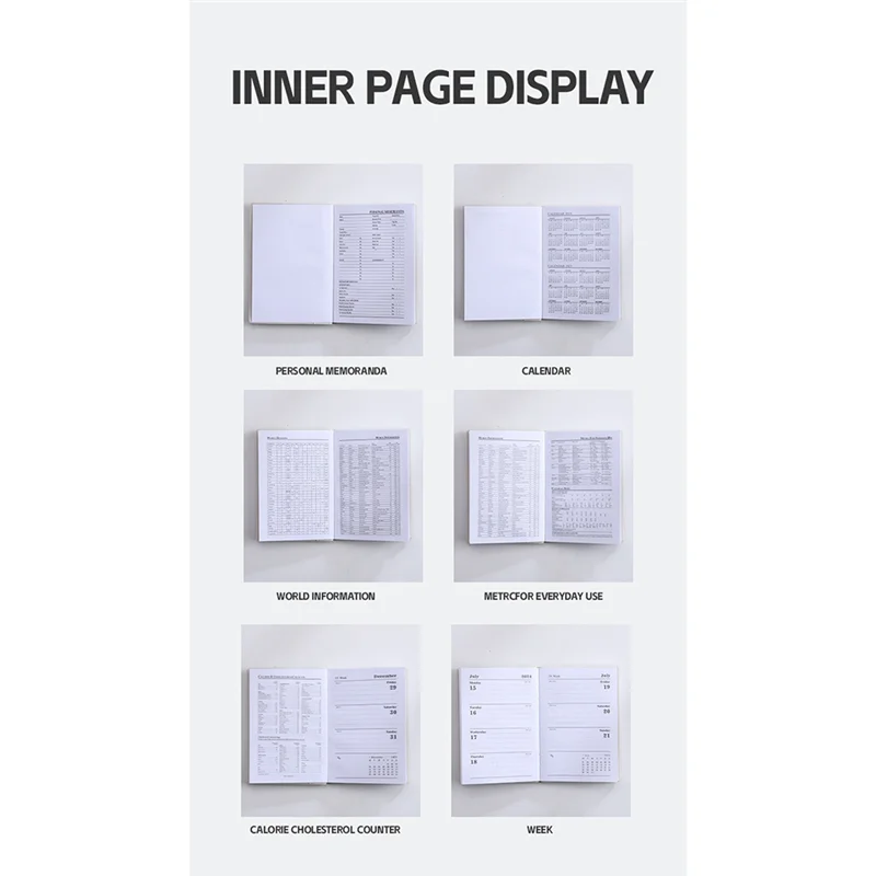 

8 шт. 2024 карманный планировщик/карманный календарь еженедельник и ежемесячный планировщик 3,1X4,2 дюйма, планировщик и органайзер расписания