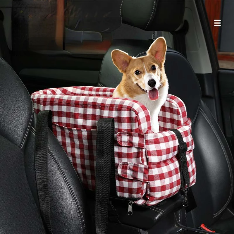 Vehicle-mounted Central Control Armrest Box, Pet Nest, Cat and Dog Car Seat Cover, Go Out Portable Dog Carrier Car Accessories