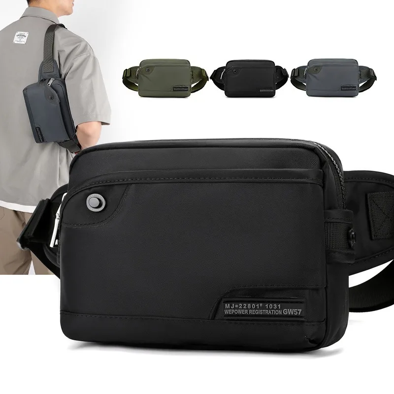 

WEPOWER Сумка через плечо, сумка-мессенджер в спортивном стиле, модная мужская сумка через плечо, небольшой повседневный рюкзак, поясная сумка для мобильного телефона