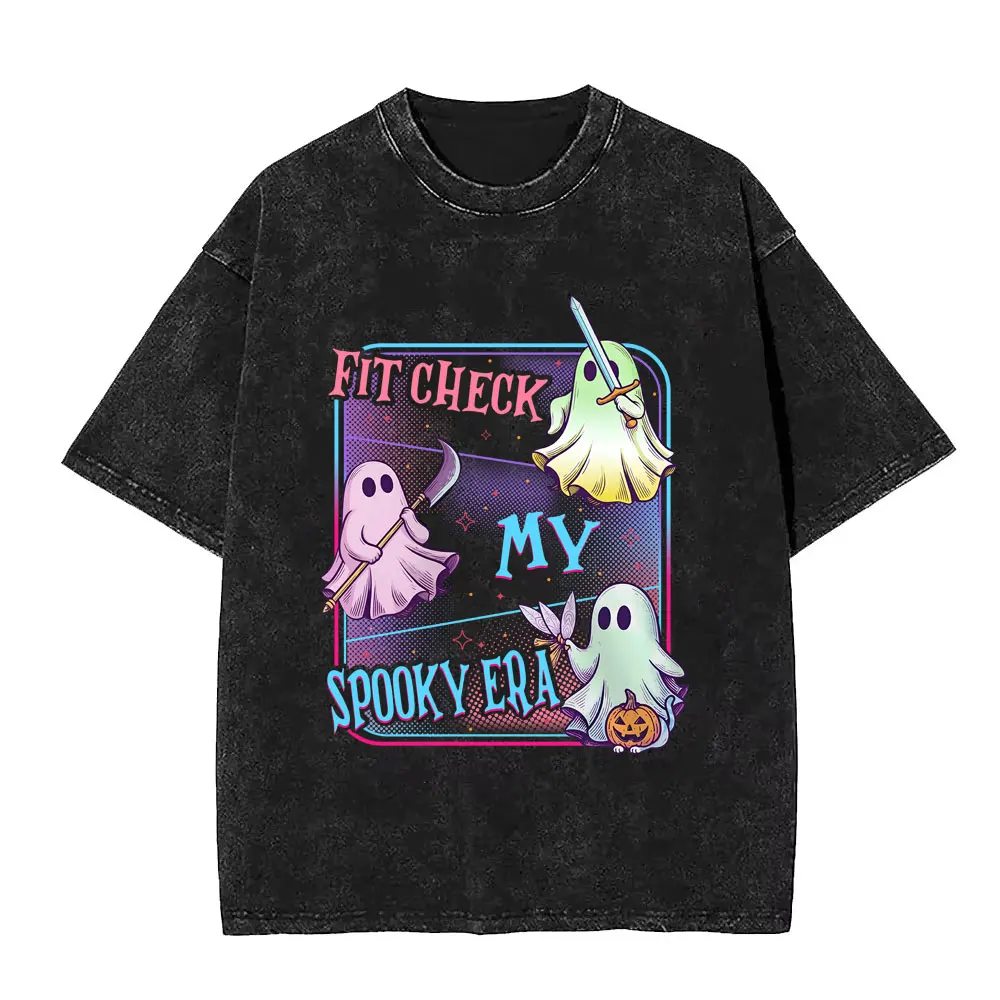 

Washed Vintage Kpop Demon Hunters Rumi Mira Zoey Halloween Style T-shirt Men Women Fashion Oversized T Shirts Male Casual Tshirt