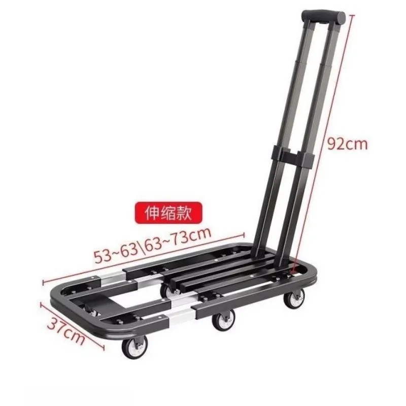 Folding trolley, flatbed truck, pull goods portable shopping cart, shopping trolley truck