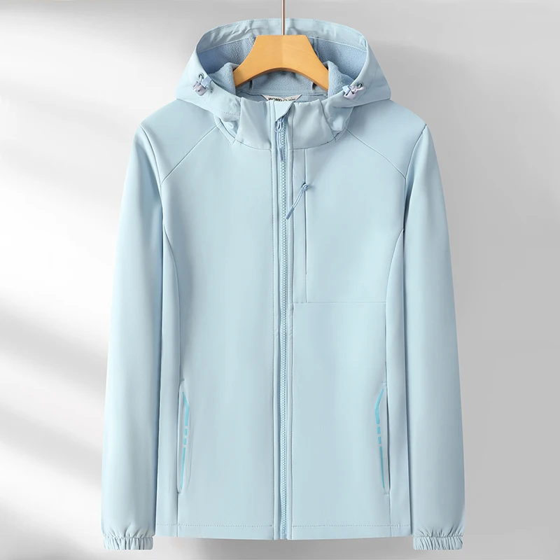 

Spring and Autumn Outdoor Cycling Sports Windproof Breathable Warm Hooded Jacket Comfortable Fashionable Trendy Couple Jacket