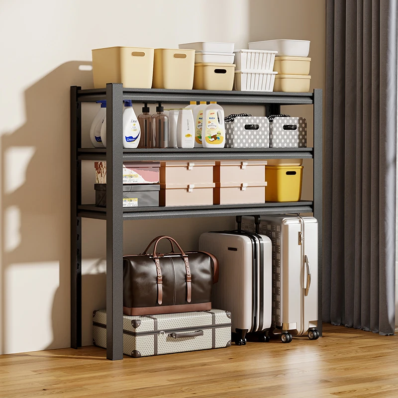 

Shelf Luggage Storage Rack Kitchen Balcony Shelf Multi-layer floor-to-ceiling Shelf above washing machine