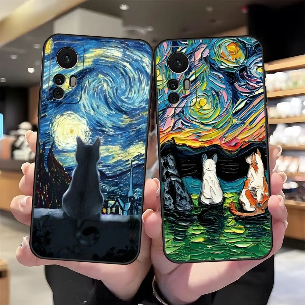 Oil Painting Phone Case Luxury Design For Redmi 9 9A 7A 10 8A 10A 8 Note 11 10S 7 11S Plus POCO X3 Pro Covers