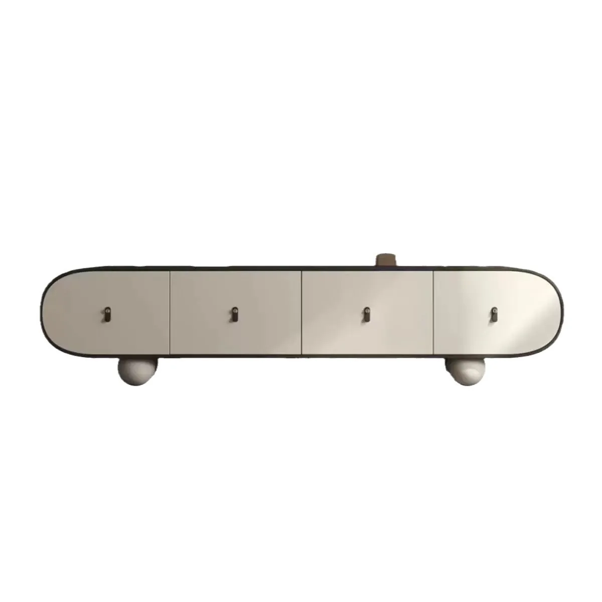 

Light luxury modern coffee table TV cabinet combination living room home paint TV cabinet