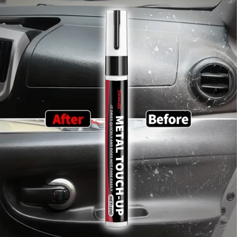 Car Paint Repair Pen, Professional-Grade Car Interior Paint Repair Pen - Black Plastic Scratch Repair Pen, Suitable for Steering Wheel, Dashboard, and Plastic Surfaces - Car Maintenance, Interior Restoration, Dashboard Refurbishment, Easy to Use