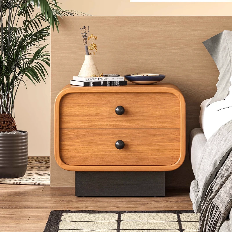 

Japanese cute chubby bedside table creative medieval art sense small Internet celebrity storage cabinet sofa side cabinet