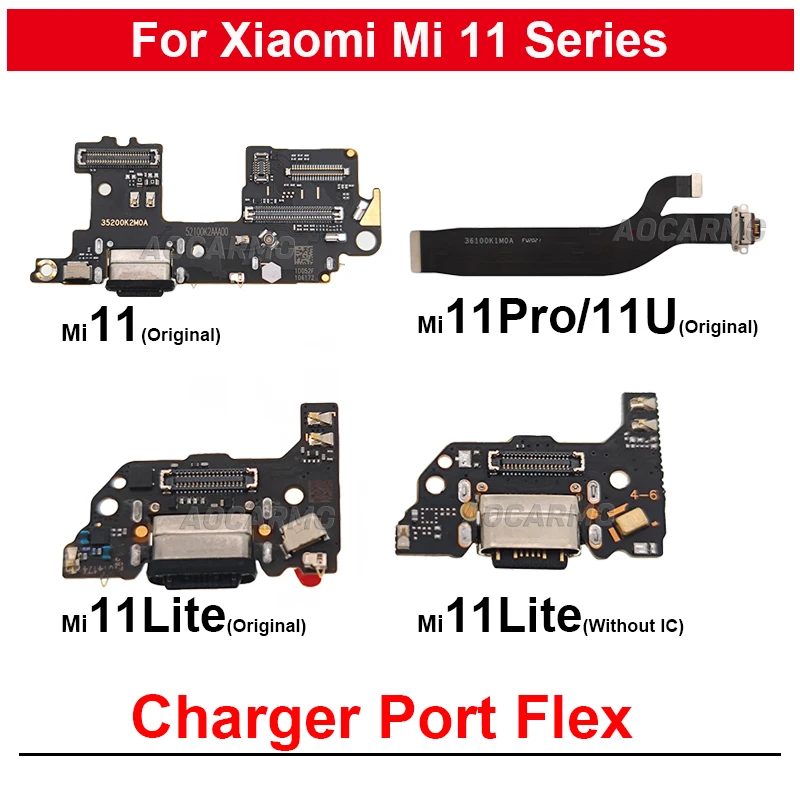 

1Pcs For Xiaomi 11 Lite 11T 11 Pro Mi 11 Ultra USB Charging Dock Charger Port Flex Repair Replacement Parts