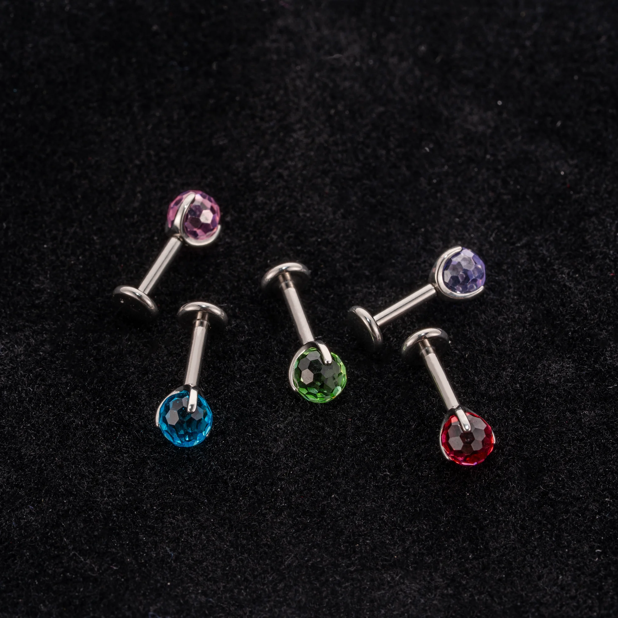 

10 Pcs ASTM F136 Titanium PIERC Internal Thread Ball Accessory for 0.9mm-1.2mm Threaded Base Earring Piercing Body Jewelry