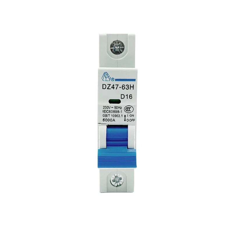 Picture 3: DZ47-63H 1P Miniature Circuit Breaker  Rated Current Plastic and Copper Din Rail Mounting Protection 6A