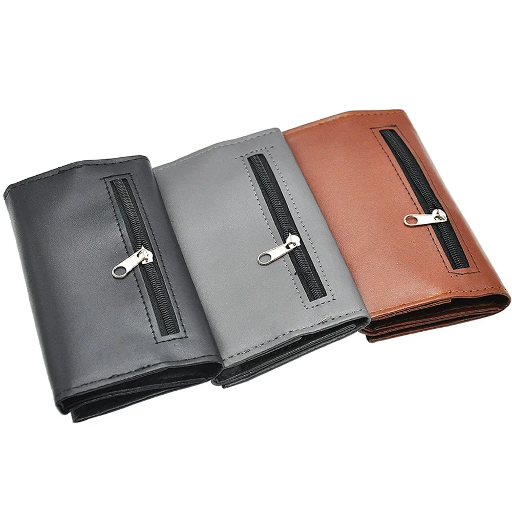 Portable PU Leather Tobacco Pouch Wallet Multi Storage Case For Pipe Cigarette Rolling Paper Travel Smoking Accessory