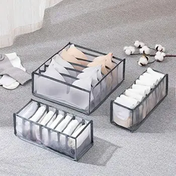 1pc Unterwäsche Schublade Organizer Lagerung Box Faltbare Closet Organisatoren Schublade Teiler Lagerung Boxen Für Unterhosen Socken Bh